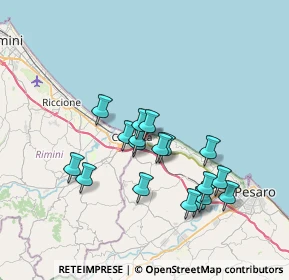 Mappa Gabicce Mare, 61011 Gabicce Mare PU, Italia (6.37333)