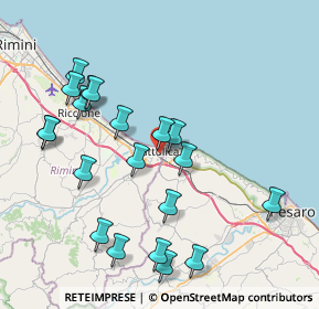 Mappa P.za della Repubblica, 47841 Cattolica RN, Italia (8.6415)