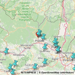 Mappa Via di Gello, 51100 Pistoia PT, Italia (25.3575)