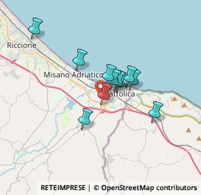 Mappa Via Don Antonio Cavoli, 47841 Cattolica RN, Italia (2.44818)