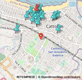 Mappa Via Caravaggio, 47841 Cattolica RN, Italia (0.5295)