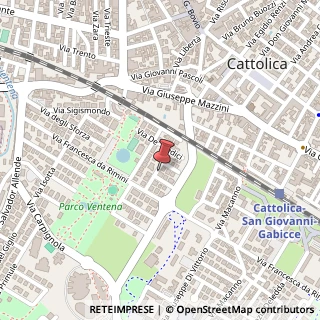 Mappa Via Caravaggio, 11, 47841 Cattolica, Rimini (Emilia Romagna)
