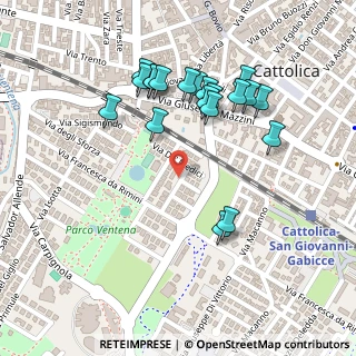 Mappa Via Caravaggio, 47841 Cattolica RN, Italia (0.2455)
