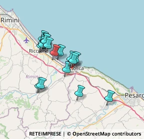 Mappa Via Michelangelo, 47841 Cattolica RN, Italia (6.26722)