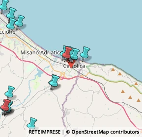 Mappa Via Michelangelo, 47841 Cattolica RN, Italia (5.72474)