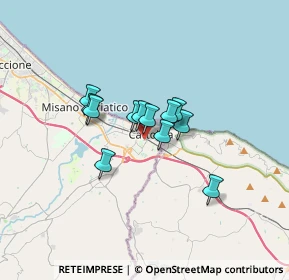 Mappa Via Caravaggio, 47841 Cattolica RN, Italia (2.14583)