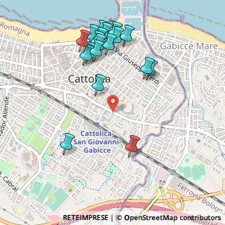 Mappa Via Giuseppe Garibaldi, 47841 Cattolica RN, Italia (0.5775)