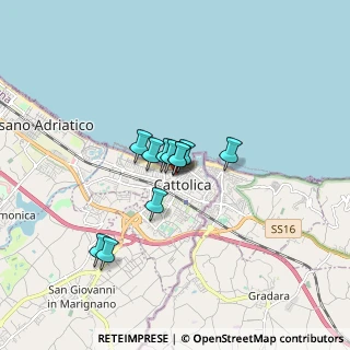 Mappa Via Gioacchino Rossini, 47841 Cattolica RN, Italia (1.02636)
