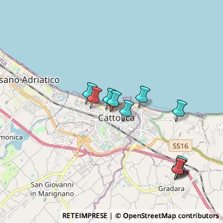 Mappa Via Gioacchino Rossini, 47841 Cattolica RN, Italia (1.92091)