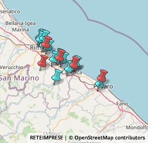 Mappa Via Circonvallazione, 61011 Gabicce Mare PU, Italia (11.51444)