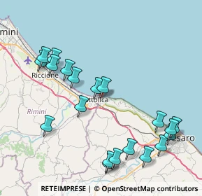 Mappa Via Circonvallazione, 61011 Gabicce Mare PU, Italia (9.373)