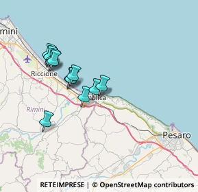 Mappa Via Circonvallazione, 61011 Gabicce Mare PU, Italia (6.62308)