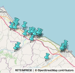 Mappa Via Circonvallazione, 61011 Gabicce Mare PU, Italia (7.578)