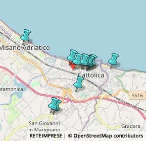 Mappa Via Milano, 47841 Cattolica RN, Italia (1.28917)