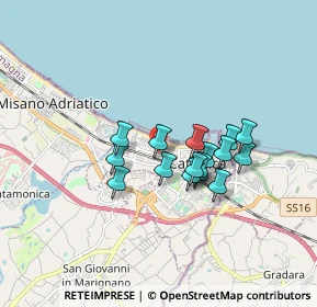 Mappa Via Milano, 47841 Cattolica RN, Italia (1.32938)