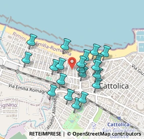 Mappa Via Zara, 47841 Cattolica RN, Italia (0.3675)