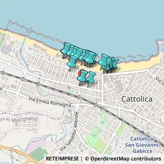 Mappa Via Ferrara, 47841 Cattolica RN, Italia (0.2605)