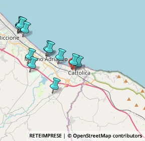 Mappa Via Ferrara, 47841 Cattolica RN, Italia (4.38923)