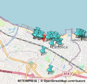 Mappa Via Ferrara, 47841 Cattolica RN, Italia (0.771)