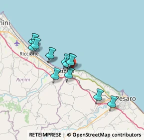 Mappa Lungomare, 61011 Gabicce Mare PU, Italia (6.08929)