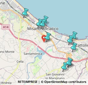 Mappa Via Ponte Conca, 47843 Belvedere RN, Italia (2.19727)