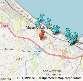 Mappa Via Ponte Conca, 47843 Belvedere RN, Italia (2.058)