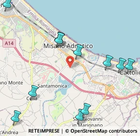 Mappa Via Ponte Conca, 47843 Belvedere RN, Italia (2.71727)