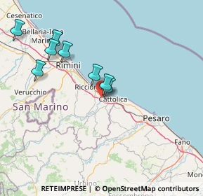 Mappa Via Ponte Conca, 47843 Belvedere RN, Italia (35.878)