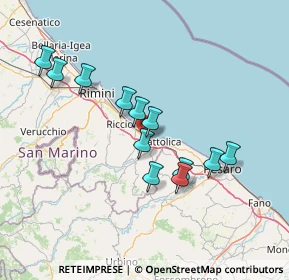 Mappa Via Ponte Conca, 47843 Belvedere RN, Italia (13.1425)