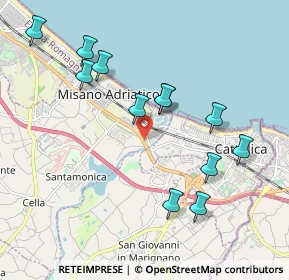 Mappa SS 16 Adriatica, 47843 Misano Adriatico RN, Italia (2.045)