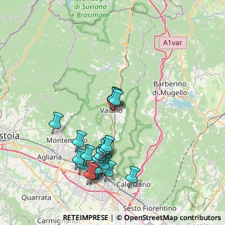 Mappa Via della Liberazione, 59021 Vaiano PO, Italia (8.574)