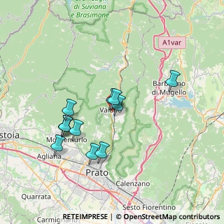 Mappa Via della Liberazione, 59021 Vaiano PO, Italia (6.83)