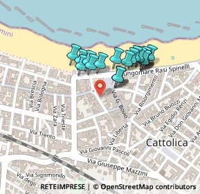 Mappa Via Curiel, 47841 Cattolica RN, Italia (0.181)