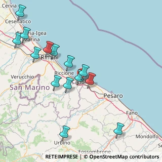 Mappa Via Curiel, 47841 Cattolica RN, Italia (17.835)