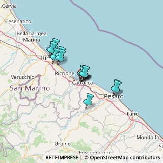 Mappa Via Curiel, 47841 Cattolica RN, Italia (9.70214)
