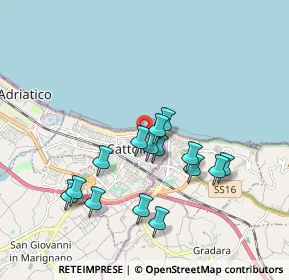 Mappa Via Andrea Costa, 47841 Cattolica RN, Italia (1.69933)