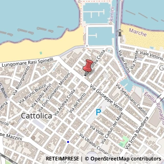 Mappa Via Andrea Costa, 64, 47841 Cattolica, Rimini (Emilia Romagna)