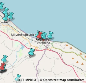 Mappa Via Risorgimento, 47841 Cattolica RN, Italia (5.90316)