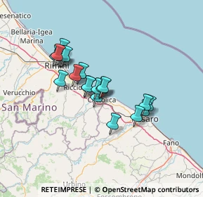 Mappa Via Guglielmo Marconi, 47841 Cattolica RN, Italia (11.043)