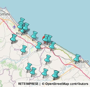 Mappa Via Torquato Tasso, 47841 Cattolica RN, Italia (8.8335)