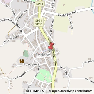 Mappa Via Martin Luther King, 25, 47853 Coriano, Rimini (Emilia Romagna)