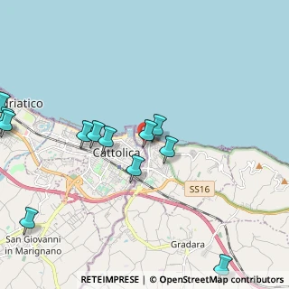 Mappa Viale della Repubblica, 61011 Gabicce Mare PU, Italia (2.50833)