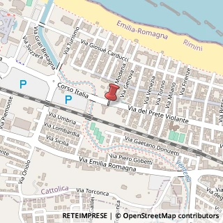 Mappa Via del Prete, 117, 47841 Cattolica, Rimini (Emilia Romagna)