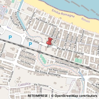 Mappa Via del Prete, 121, 47841 Cattolica, Rimini (Emilia Romagna)