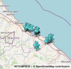 Mappa Via Antonini, 47841 Cattolica RN, Italia (7.9385)