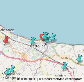 Mappa Via Antonini, 47841 Cattolica RN, Italia (2.71833)