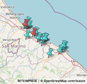 Mappa Via Carducci, 47841 Cattolica RN, Italia (10.715)