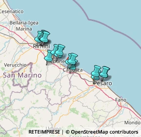 Mappa Via Carducci, 47841 Cattolica RN, Italia (11.0225)