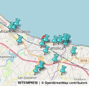 Mappa Via Carducci, 47841 Cattolica RN, Italia (2.04579)