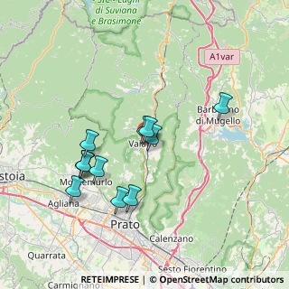 Mappa Via Fratelli Rosselli, 59021 Vaiano PO, Italia (6.92167)